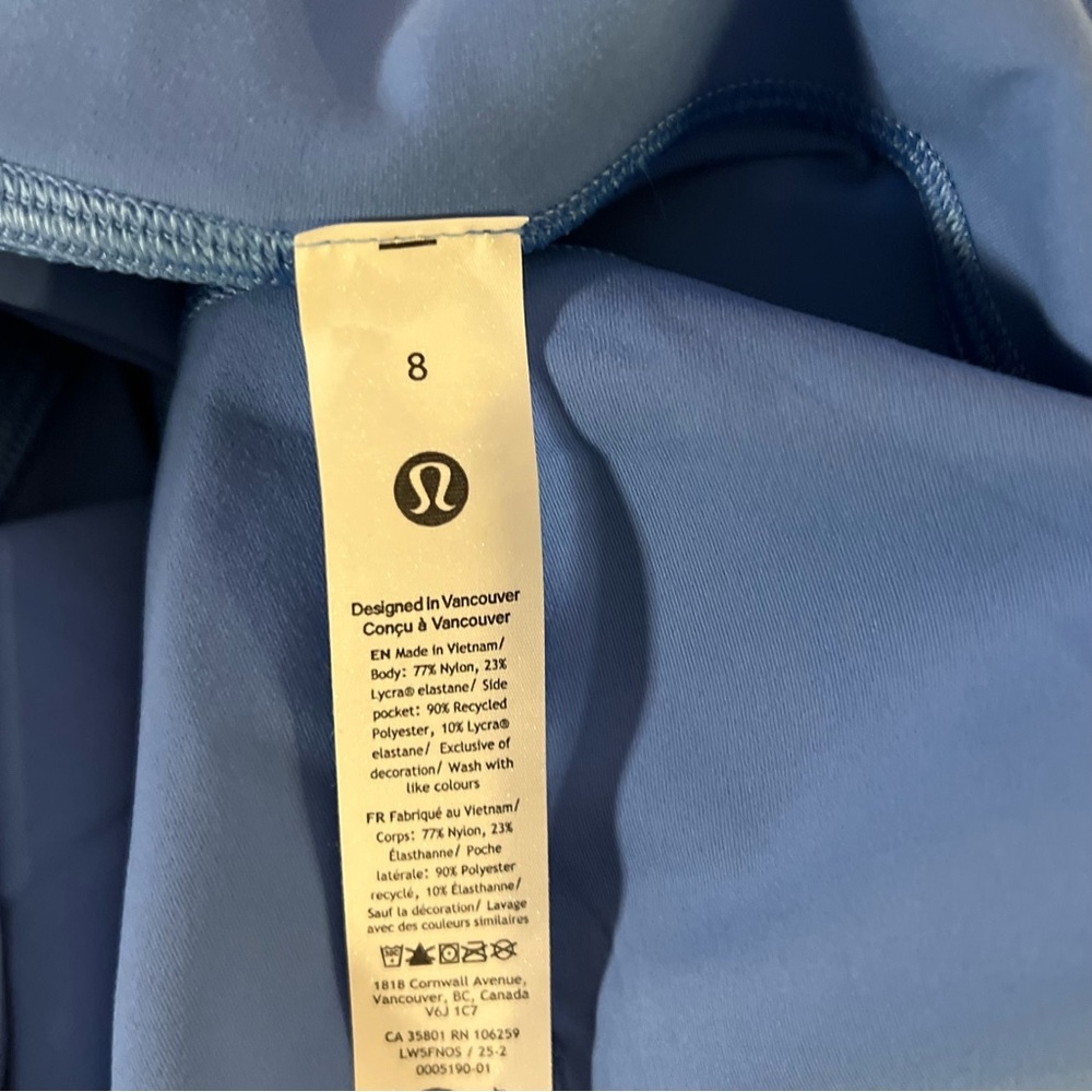 NWT Lululemon Wunder Train High-Rise with Pockets 28”- Pool Party 8 - Picture 4 of 4